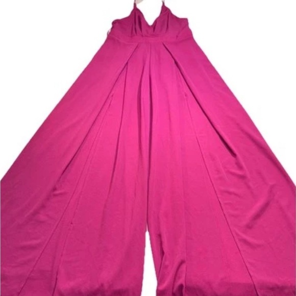Lulu's Wide Leg Strappy Jumpsuit Size Large  Wedding Semi Formal *Missing Belt - Picture 1 of 11